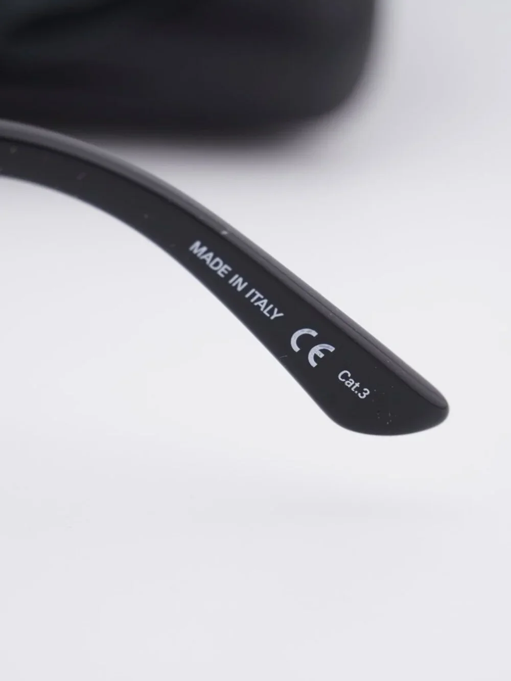Balenciaga BB0003S 005 Shield Sunglasses - Black / Silver Mirror